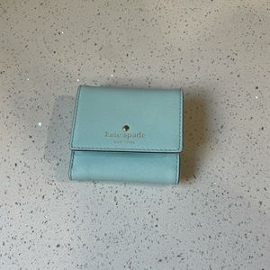 Kate Spade small teal wallet